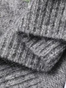 DAZY Sweter-kamizelka z kwiatowym wzorem dla nastolatek