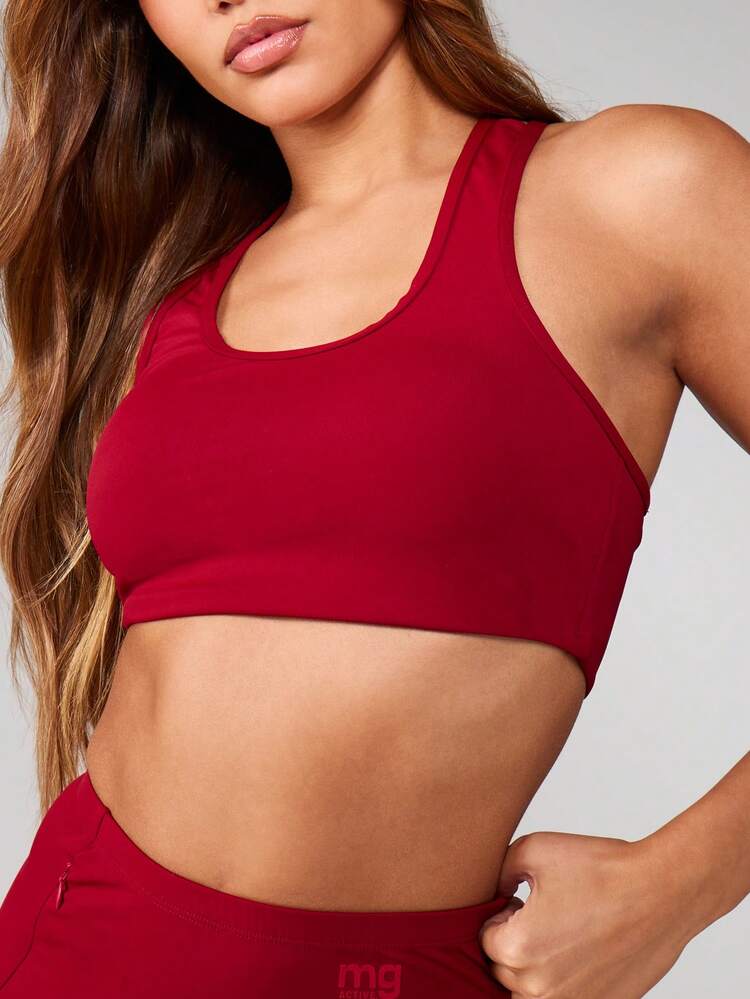 MISSGUIDED Cross Back Sports Bra With Adjustable Straps For High Impact Workouts And Athletic Training