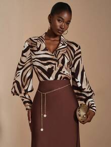 JIAN LASALA 1 pieza Cadena de cintura simple de una sola capa para mujer, adecuada para atuendos diarios, playa, fiesta y reuniones, verano, escuela, otoño, Halloween