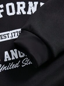 SHEIN 2pcs/Set Tween Girls ME Loose Design Asymmetric Shoulder Colorblock Print Long Sleeve Top And Wide Leg Pants Set, Casual For Daily, Commute, Vacation, Hangout, Street Style, Autumn/Winter