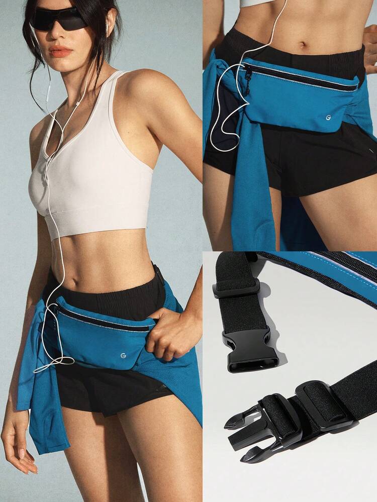 Marsupio da vita sottile da 0,5 L per corsa, ciclismo, palestra, porta telefono