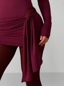 MISSGUIDED Women Two-Piece Outfits Christmas - Burgundy - View 4
