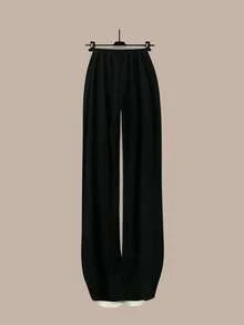 Flirla 大码三件套：白衬衫 + 吊带背心 + 阔腿裤，休闲家居服，秋冬