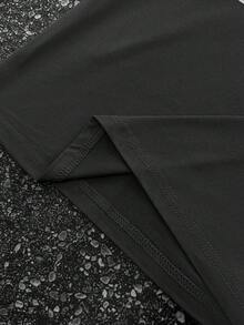 女士圆领落肩 T 恤，简约时尚休闲日常穿着