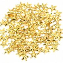 50/100pcs/Pack Metal Silver Star Rivets DIY Clothes Shoes Bags Handmade Clothing Accessories Punk Leather Studs Spikes Spots Nails Head Buttons