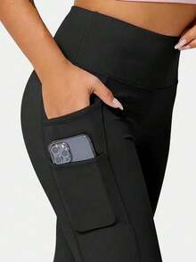 Easithlete Damen Yoga Hosen mit Doppeltaschen - figurbetonend, Po-hebend, nicht durchsichtig. Perfekt für Gym, Laufen, Reisen, Yoga oder Freizeitbekleidung.