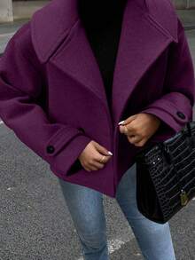 Easura Plus Size Urban Vintage Overcoat, Autumn/Winter