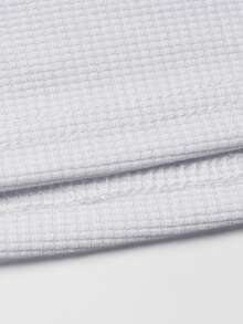 Manfinity CasualCool Men's Solid Color Long Sleeve Casual Commuter Polo Shirt Casual Men Long Sleeve White Polo Shirt - White - View 4