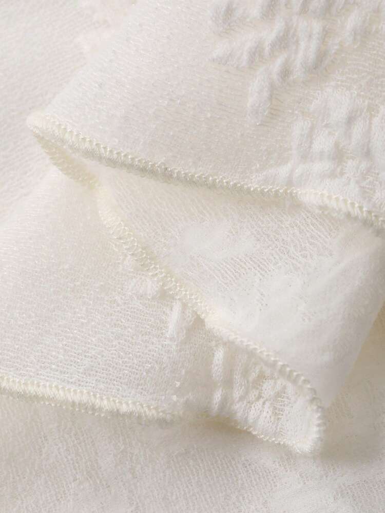 Tall Women's Elongated Sleeve Crew Neck Sheer Sexy Flare Sleeve Elegant Top