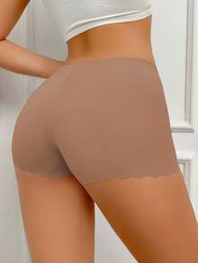 SHEIN 4pcs/Set Women's Seamless Solid Color Briefs - Multicolor - View 8