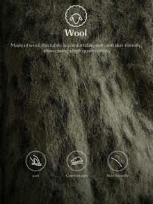 Bohemela 波西米亚风秋冬外套，女士复古豹纹不对称领宽松针织套头毛衣，西部乡村风格，适合度假、日常穿着、返校季、圣诞节、新年等场合。 - 軍綠色 - 查看 8