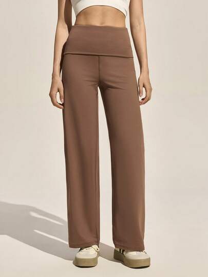 Easithlete 女士户外可折叠腰带休闲百搭运动裤