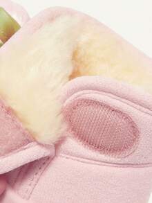 Cozy Pixies Autumn/Winter All-Match Casual Fashion Versatile Plush Thickened Warm Cute Soft Baby Snow Boots, Ankle Boots, Slippers