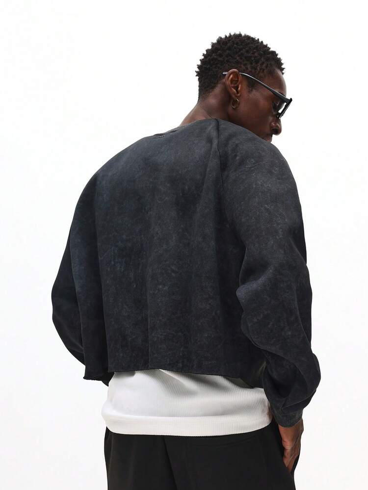 Lightweight Crop Fit Long Sleeve Sweatshirt