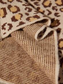 Aveloria Modichic Vintage Leopard Print Cardigan With Skirt 2 Pieces Knit Set - Multicolor - View 7