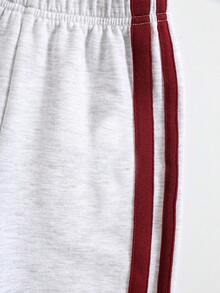 SHEIN 2 pièces/Set sweat-shirt à manches longues et pantalon de jogging pour tout-petits/bébés garçons/filles, automne/hiver. Tenue de base confortable et décontractée, style sportif. Convient pour l'intérieur, l'extérieur, le quotidien, les sports, les jeux, les fêtes, les séances photo, les vacances, les festivals, les survêtements, le streetwear, la rentrée scolaire - Multicolore - Voir 5