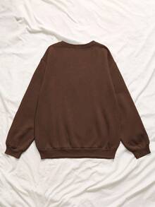 INAWLY Christian Jesus Sweatshirt, Leopard Print Bible Verse Pullover, Fashionable Faith Apparel Gift, Jesus Loves You, The Way, The Truth, The Life Women Sweatshirt - Brown - View 2