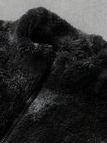 Manfinity Homme Men's Autumn/Winter Tie-Dye Letter Zip-Up Fleece Jacket Y2k Zip Up Shark Jacket Y2k Jacket Men S Street Wear Zip Up - Grey - View 3