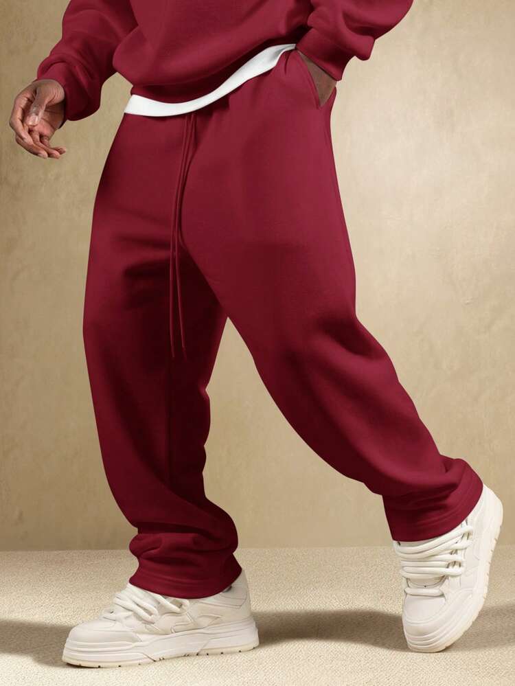 Essential Straight Fit Drop Crotch Joggers