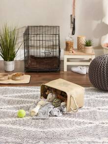 1 pezzo Cestino adesivo con stampa di zampa di cane cartoni animati per organizzare spuntino, giocattoli e vestiti per animali domestici, decorazione da parete, accessori carini per animali domestici - Cammello - Visualizzare 7