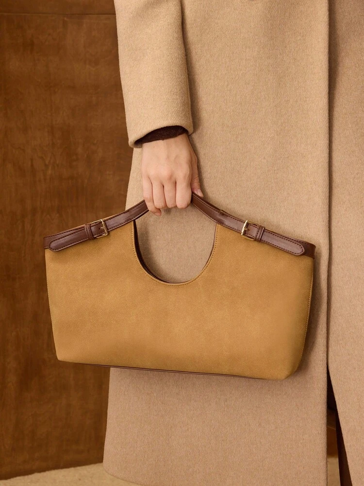 SUEDETTE FASHION TOTE BAG