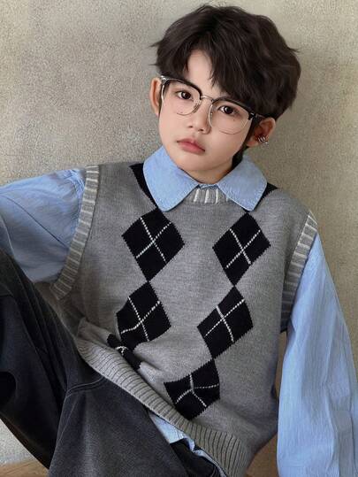 DAZY كنزة صوفية شتوية للأولاد المراهقين