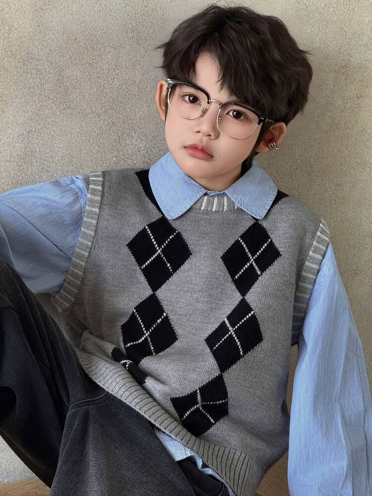 Tween Boys Sweater, Fall Vest