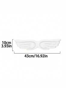 1 miếng kê tay bằng silicon tiện dụng cho bàn phím, hình cánh sáng tạo, mút hoạt tính PU mật độ cao, có đế chống trượt, hỗ trợ thoải mái, màu trắng vải sợi sliky da giả phụ kiện chơi game trang trí không gian làm việc hiện đại có thể giặt được thích hợp cho văn phòng tại nhà/máy tính/máy tính xách tay/chơi game, đồ dùng học tập, tấm lót chuột chơi game khi trở lại trường - Nhiều màu - Xem 5