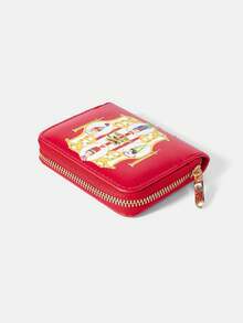 HARRY POTTER X SHEIN 1pc Women's Fashion Cartoon Pattern Short Wallet, Zipper Coin Purse - Multicolor - View 4