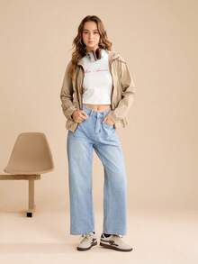 CUCCOO EASI 2025年新款春季女款复古百搭休闲运动平底鞋 - 米色 - 查看 10