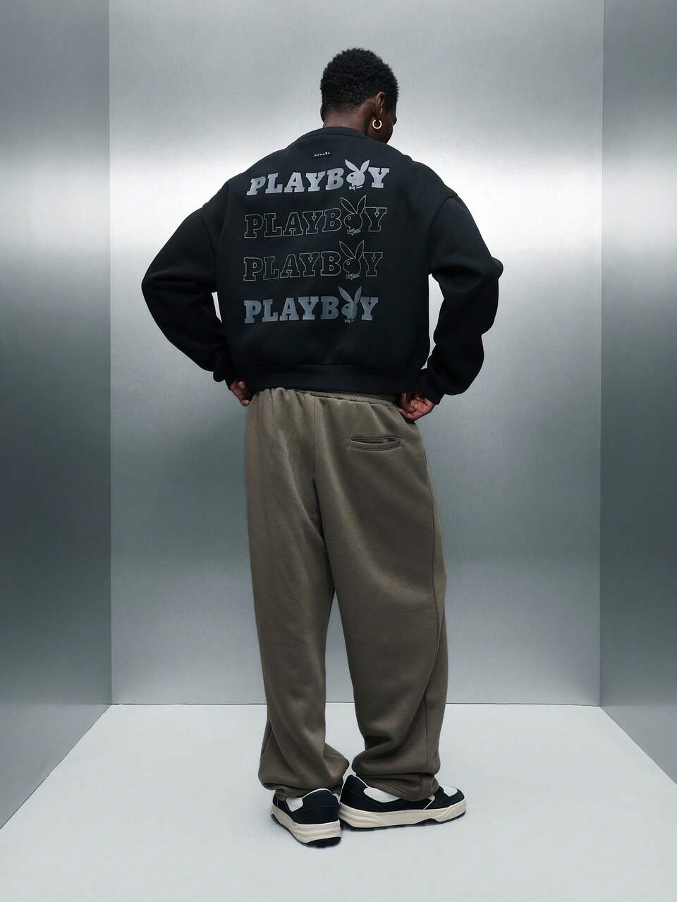 PLAYBOY X SUMWON Sweat-shirt court avec imprimé logo
