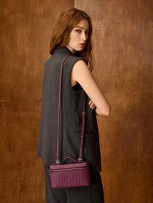 MOTF PREMIUM PU 皮革拉链手提包 - 棗紅 - 查看 8