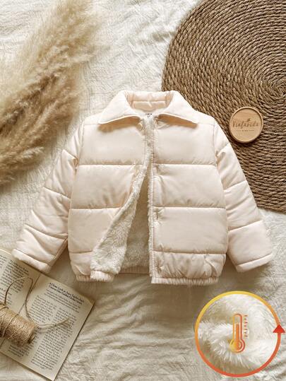 Vintaside Kids 少女优雅杏色翻领长袖开衫，简约纯色设计，适合外出、休闲居家、户外活动、节日聚会