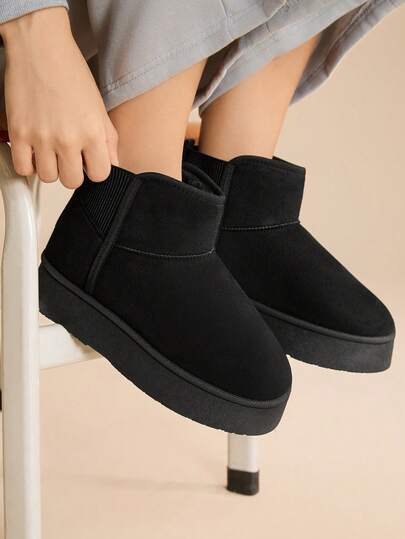 CUCCOO EASI 女士厚底圆头经典雪地靴