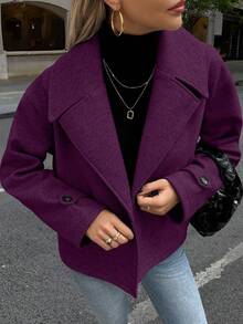 Easura Plus Size Urban Vintage Overcoat, Autumn/Winter