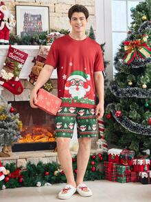 FamilyFrolics Halloween Pumpkin & Monster Graphic Family Matching Loungewear Set For Men, Christmas - Multicolor - View 4