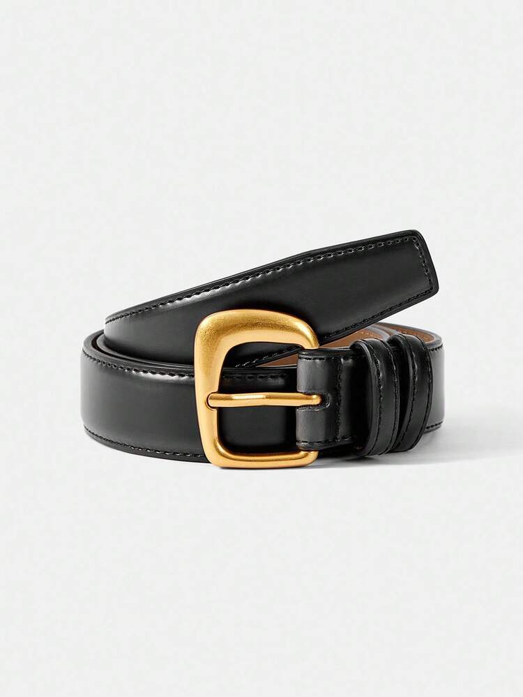 BLACK PIN BUCKLE CASUAL VERSATILE BELT
