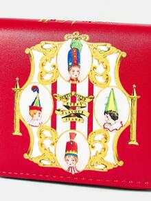 HARRY POTTER X SHEIN 1pc Women's Fashion Cartoon Pattern Short Wallet, Zipper Coin Purse - Multicolor - View 3