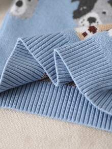 Souflis Souflis 幼儿男童时尚提花针织毛衣长袖套头衫和裤子套装，秋冬