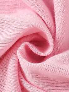 SHEIN Áo thun nữ trẻ thời trang sáng tạo dễ thương hoạt hình dễ thương Kawaii cô gái múa ba lê nơ hoa họa tiết chữ khẩu hiệu in vừa vặn màu hồng cơ bản, phù hợp với không khí - Hồng - Xem 5