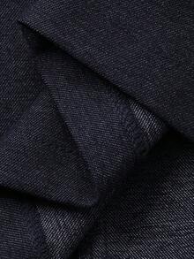 DAZY 女士街头风时尚长袖纽扣连体裤 - 藍色 - 查看 7