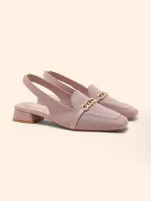 CUCCOO BASICS Mocasines planos versátiles y de moda para ir al trabajo de CUCCOO - Rosa - Ver 3