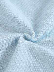 SHEIN Baby Sweater Jumpsuit, Newborn Infant Unisex Turtleneck Long Sleeve Knitted Jumpsuit With Feet, Comfortable For Autumn/Winter, Elegant & Fashionable For Home, Daily Wear, And Travel Baby Blue Knitted Outfit For Baby Newborn Sweater Romper Baby Knit Jumpsuit 0 3 Months Boy Winter Newborn Baby Layette Set