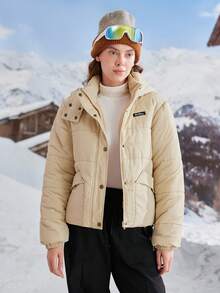 In My Nature Vadderad vinterjacka för utomhusbruk, dam med huva