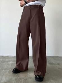 Claim Dot Quần âu nam trơn màu - màu nâu - Xem 3