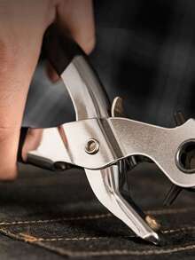 皮革打孔器，9 英寸重型皮革皮带打孔器，6 号旋转皮带手动打孔器，非常适合皮带、背带、DIY 皮革工艺和修理