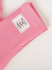 SHEIN Vintaside Kids Conjunto de 2 piezas para niñas bebé con sudadera de cuello redondo con estampado de flores y leggings acanalados, cómodo y elegante para otoño/invierno - Multicolor - Ver 4