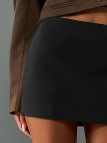 MISSGUIDED Micro Mini Skirt Bodycon Fitted Short Length Club Party Occasion Evening Wear High Waisted Sleek Silhouette - Black - View 4