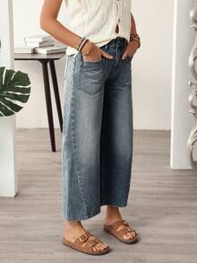 EMERY ROSE Women's Vintage Fashion Straight Leg Casual Jeans With Pockets