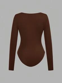SHEIN EZwear 3 件套女士圆领长袖紧身衣套装，适合春秋季节 - 彩色 - 查看 10
